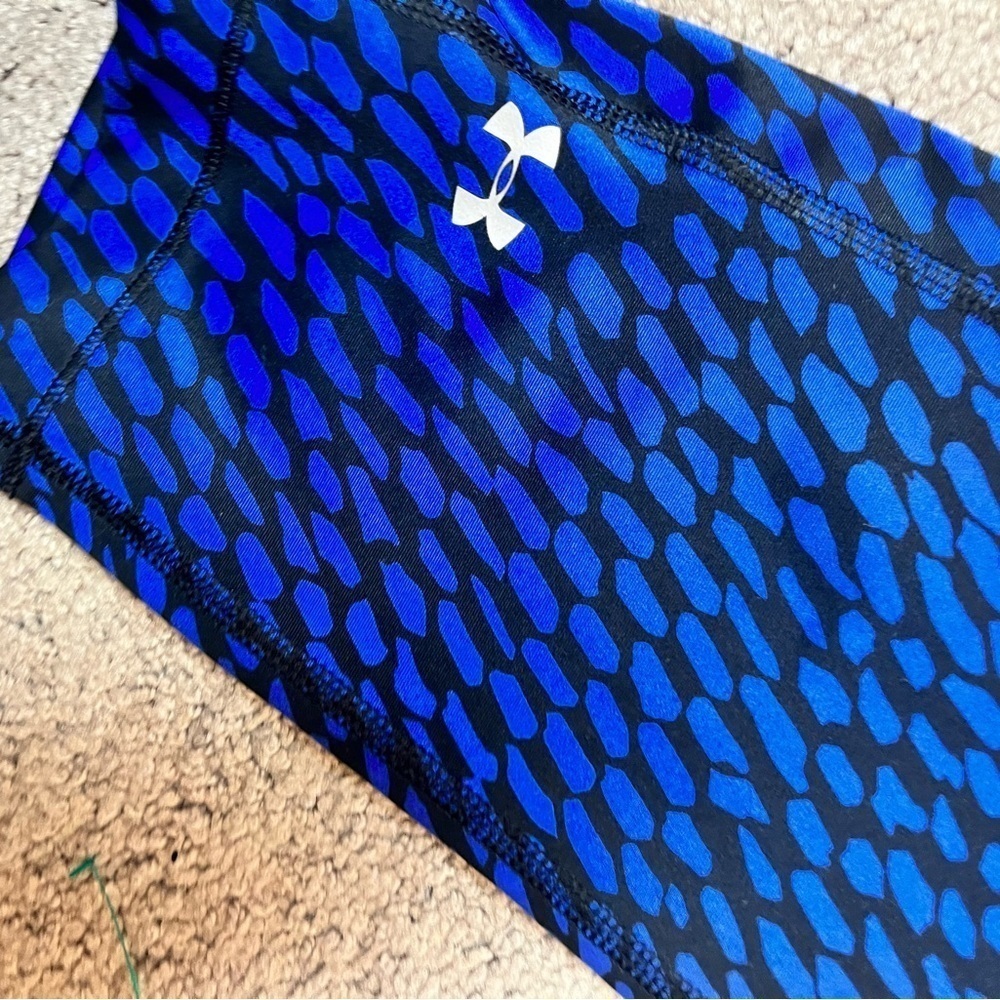 Under Armour Blue Athletic Capri Leggings Small - Picture 2 of 5